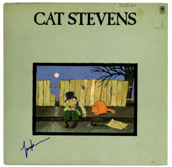 Cat Stevens Signed Teaser and the Firecat Record -- With Moonshadow and Peace Train