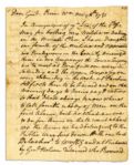 Henry Lee's Urgent Revolutionary War Dated Autograph Letter Twice-Signed -- ''...but sir what are we to do for arms?...The arms we had were sent down with our last detachmt. to Wmsbg...''
