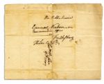 Henry Lee's Urgent Revolutionary War Dated Autograph Letter Twice-Signed -- ''...but sir what are we to do for arms?...The arms we had were sent down with our last detachmt. to Wmsbg...''