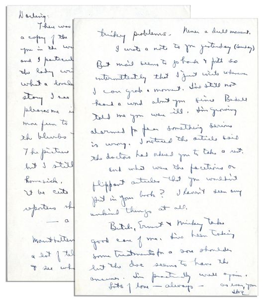 Dwight Eisenhower WWII-Dated Autograph Letter Signed to Mamie ...Any [press] story I see about you...pleases me immensely...The picture of you was not so good - but I still liked it...