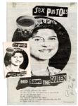 1977 Sex Pistols God Save the Queen NME Magazine Ad -- Signed By Sex Pistols Artist Jamie Reid -- God Save us all / Jamie Reid