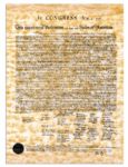 The Declaration of Independence 20th Century Printing