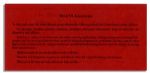Bill Clinton Red Impeachment Trial Ticket