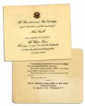 President Calvin Coolidge 1923 Invitation to the White House -- His First Year as President After Hardings Assassination