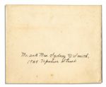 President Calvin Coolidge 1923 Invitation to the White House -- His First Year as President After Harding's Assassination