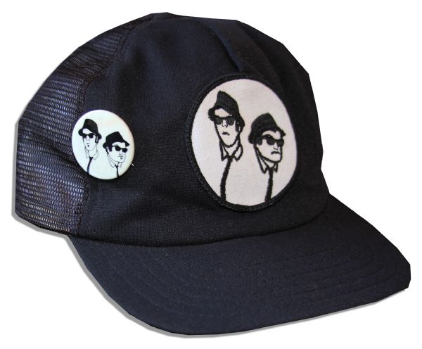 Original & Unused From 1980, Blues Brothers Black and White Trucker Hat With Pin