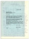 Mary Astor Autograph Letter Signed --  ''...The news about all the rioting back east is dreadful - and I think it will get worse...I talked to some little colored children...''