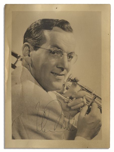 WWII Hero & Big Band Leader Glenn Miller Signed Photo