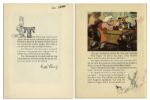Walt Disney ''Pinocchio'' Book Signed -- With The Signatures of More Than 20 Early Disney Animators