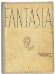 Fantastic Copy of ''Fantasia'' Signed by Walt Disney -- Beautiful, Oversized Book Signed by the Preeminent Animator -- With Various Personalized Illustrations & Art By Disney Illustrators