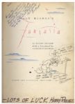 Fantastic Copy of ''Fantasia'' Signed by Walt Disney -- Beautiful, Oversized Book Signed by the Preeminent Animator -- With Various Personalized Illustrations & Art By Disney Illustrators