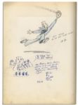 Fantastic Copy of ''Fantasia'' Signed by Walt Disney -- Beautiful, Oversized Book Signed by the Preeminent Animator -- With Various Personalized Illustrations & Art By Disney Illustrators