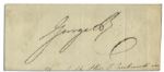 Very Large Signature of King George IV of Hanover