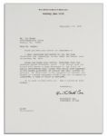 Lot of 2 Watergate TLS by Archibald Cox & Elliot L. Richardson -- ''...Nixon's resignation was in his own, as well as the country's best interest...''