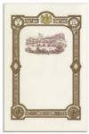 Rare Unused Dinner Menu From The Royal Familys Balmoral Castle -- Queen Victoria Era 