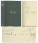 Calvin Coolidge Uninscribed & Signed Second Edition of His Autobiography