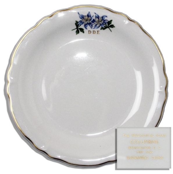 China Dinner Plate From Eisenhowers Presidential Airplane