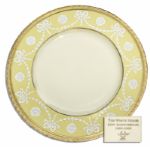 Clinton White House Used China -- Salad Plate by Lenox From the Year 2000 -- Fine