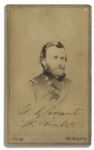 Ulysses S. Grant CDV Photo Signed - With PSA/DNA COA