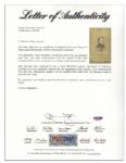 Ulysses S. Grant CDV Photo Signed - With PSA/DNA COA