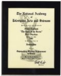 Emmy Nomination Certificate From 1959 -- James Costigans Nomination for Writing The Turn of the Screw