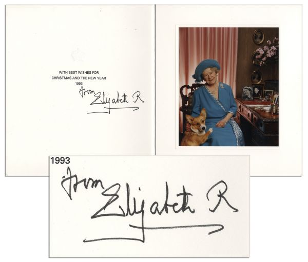 Queen Elizabeth the Queen Mother 1993 Royal Christmas Card