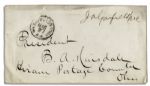Rare James A. Garfield Free Frank Signed as a Congressman