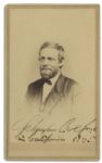Schuyler Colfax CDV Signed