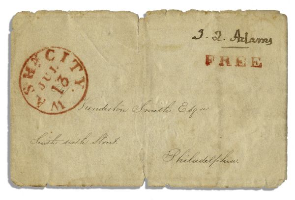John Quincy Adams Franking Signature