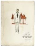 Marlon Brando Wardrobe Sketch From The Ugly American 