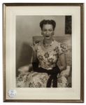 Lovely Vintage Portrait Photo of The Duchess of Windsor, Wallis Simpson -- Photo by Turgeon