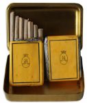 Princess Mary's Christmas Gift To Servicemen During WWI -- Cigarette Tin From 1914 Filled With Its Original Gift Contents