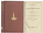 Collection of Documents From the Battle Rare Bunker Hill Lot 1823 BH Monument Association Signed Framed Document Ribbon