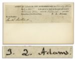 John Quincy Adams Signature as President