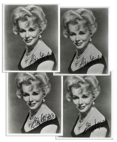 Four Eva Gabor Signed Photos 