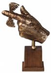 Flying Fickle Finger of Fate Award Statue Prop From TV Series ''Rowan & Martin's Laugh-In'' -- Parody Award Given Out to Celebrities & Politicians