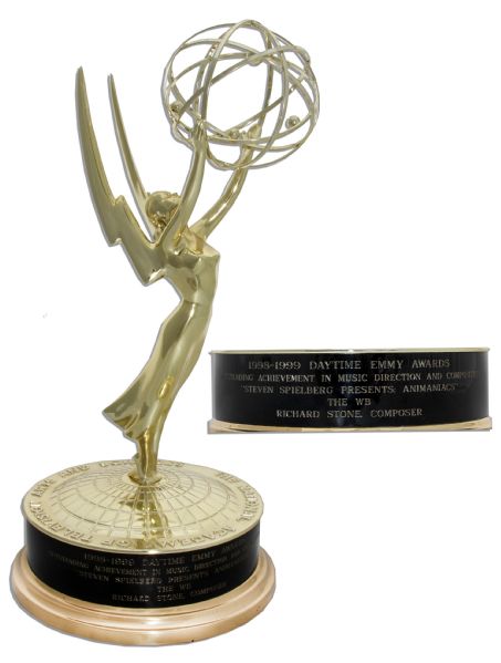 Emmy Award From 1999 -- Daytime Emmy Presented to Animaniacs For Outstanding Achievement in Music Direction & Composition