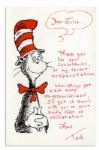 Dr. Seuss Autograph Letter Signed -- ...When things get a bit more un-gerunularized...