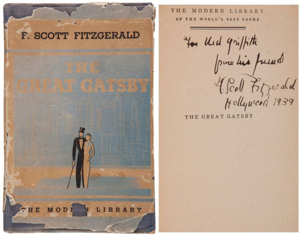 Scarce Signed Copy of F. Scott Fitzgeralds The Great Gatsby