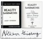 Allen Ginsberg Signed Reality Sandwiches 1953-60 -- ...Scribbled secret notebooks, and wild typewritten pages, for yr own joy...