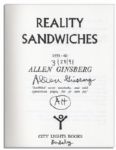 Allen Ginsberg Signed ''Reality Sandwiches 1953-60'' -- ''...'Scribbled secret notebooks, and wild typewritten pages, for yr own joy'...''