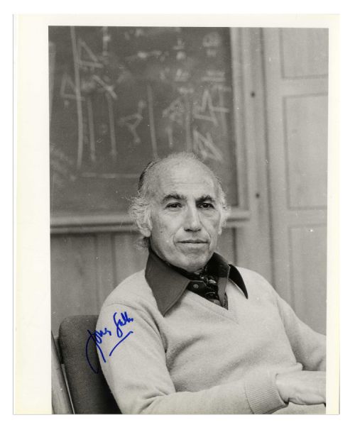 Polio Vaccine Pioneer Jonas Salk Signed 8 x 10 Photo