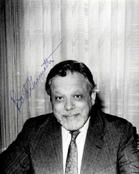 Baseball Commissioner Bart Giamatti Signed 8 x 10 Photo -- With JSA COA