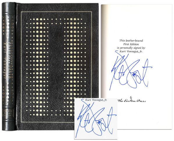 Kurt Vonnegut Signed Easton Press Edition of Fates Worse Than Death