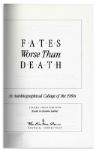 Kurt Vonnegut Signed Easton Press Edition of ''Fates Worse Than Death''