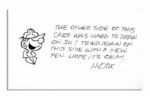 Mort Walker Signed ''Beetle Bailey'' Drawings