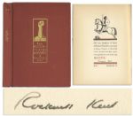 Rockwell Kent Signed First Edition of Later Bookplates & Marks of Rockwell Kent