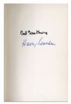 Carl Sandburg Signed First Edition of ''Carl Sandburg''