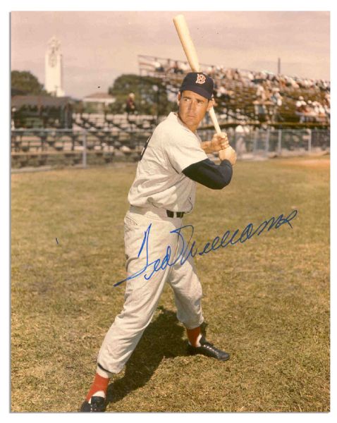 Ted Williams 8 x 10 Signed Photo -- With PSA/DNA COA