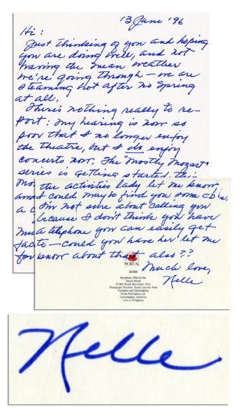 Harper Lee Autograph Letter Signed -- ...I hope to attend at least a couple of concerts...